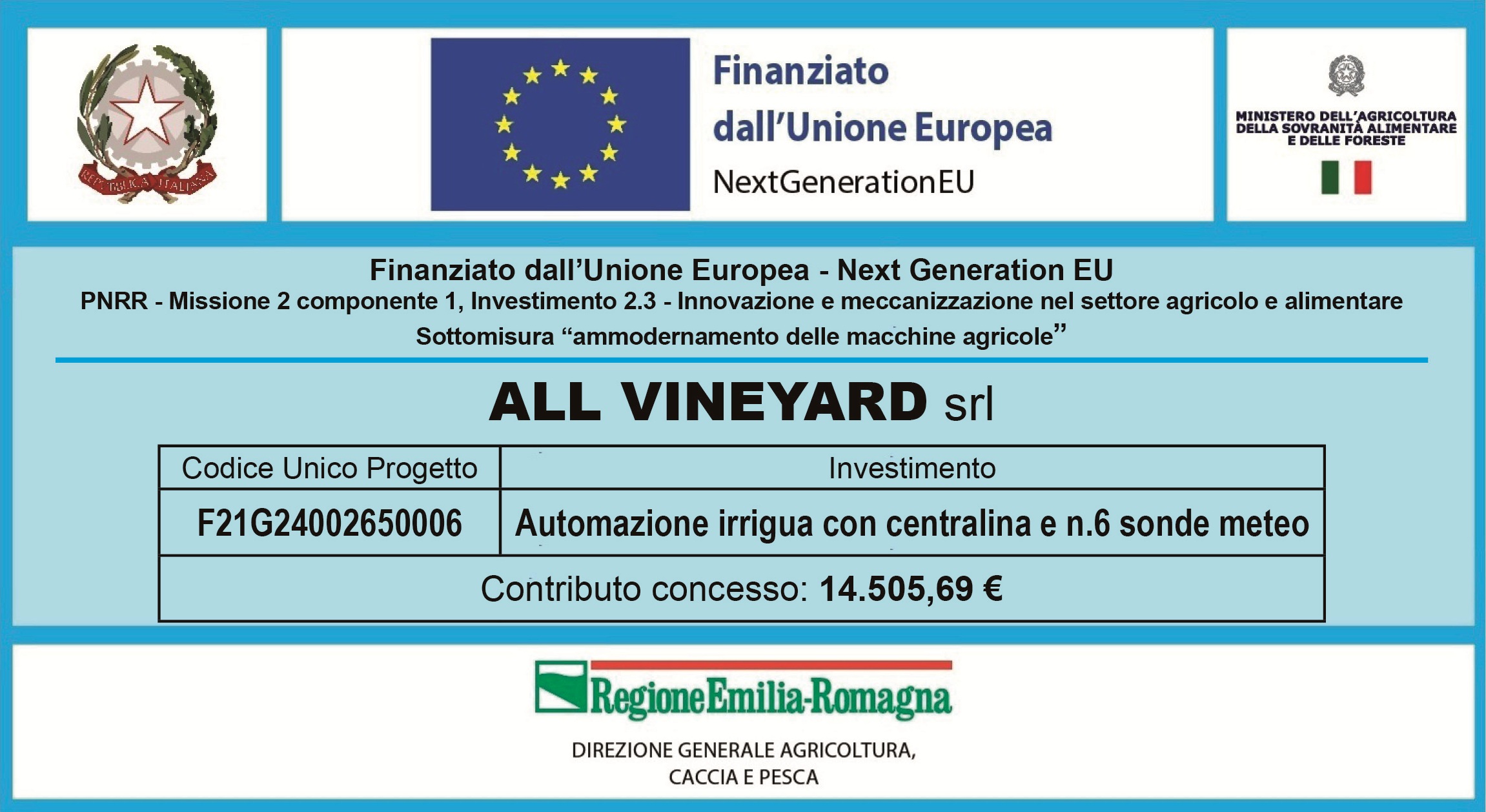 All Vineyard PNRR